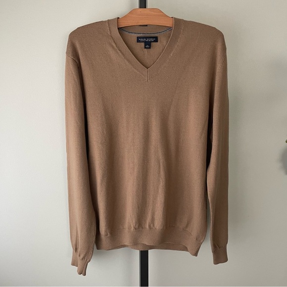 Banana Republic Other - NEW Banana Republic 100% Extra Fine Merino Wool Vneck Pullover Knit Sweater Mens